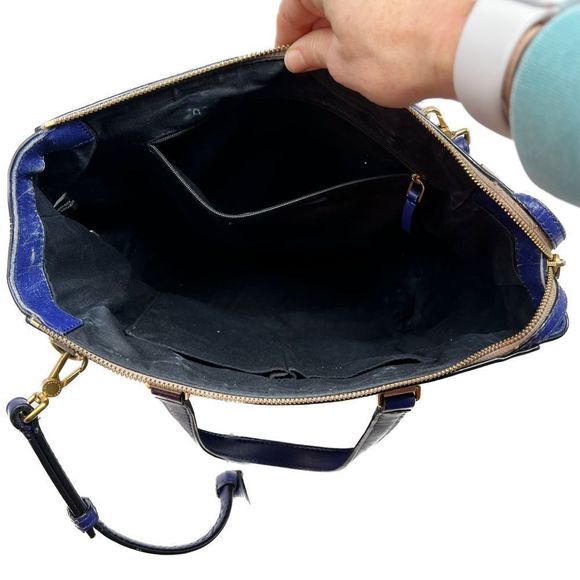 Marc By Marc Jacobs Cow Leather Purple & Black Bag - Picture 11 of 14